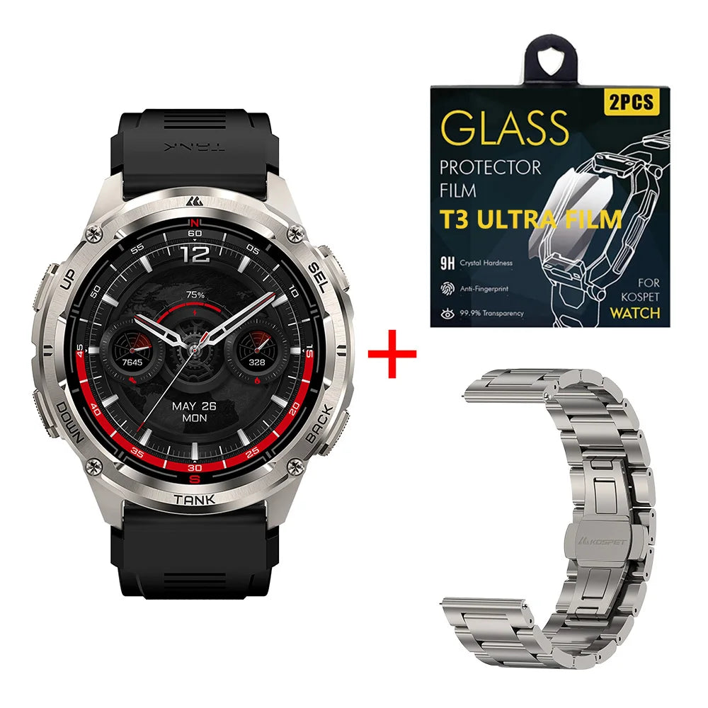 KOSPET Tank T3 Ultra 2 Smartwatch GPS Stainless Steel Waterproof