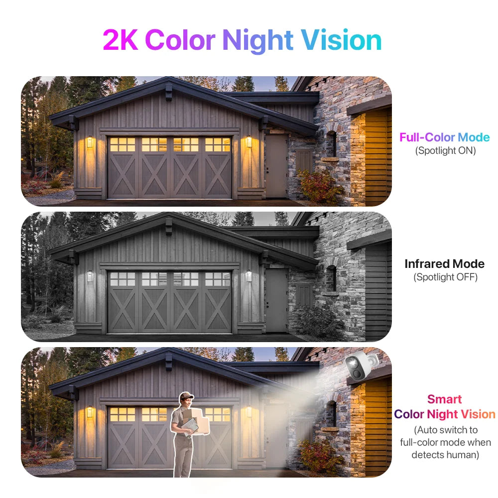 Vstarcam 2K Solar Wireless Outdoor Security Camera With Battery