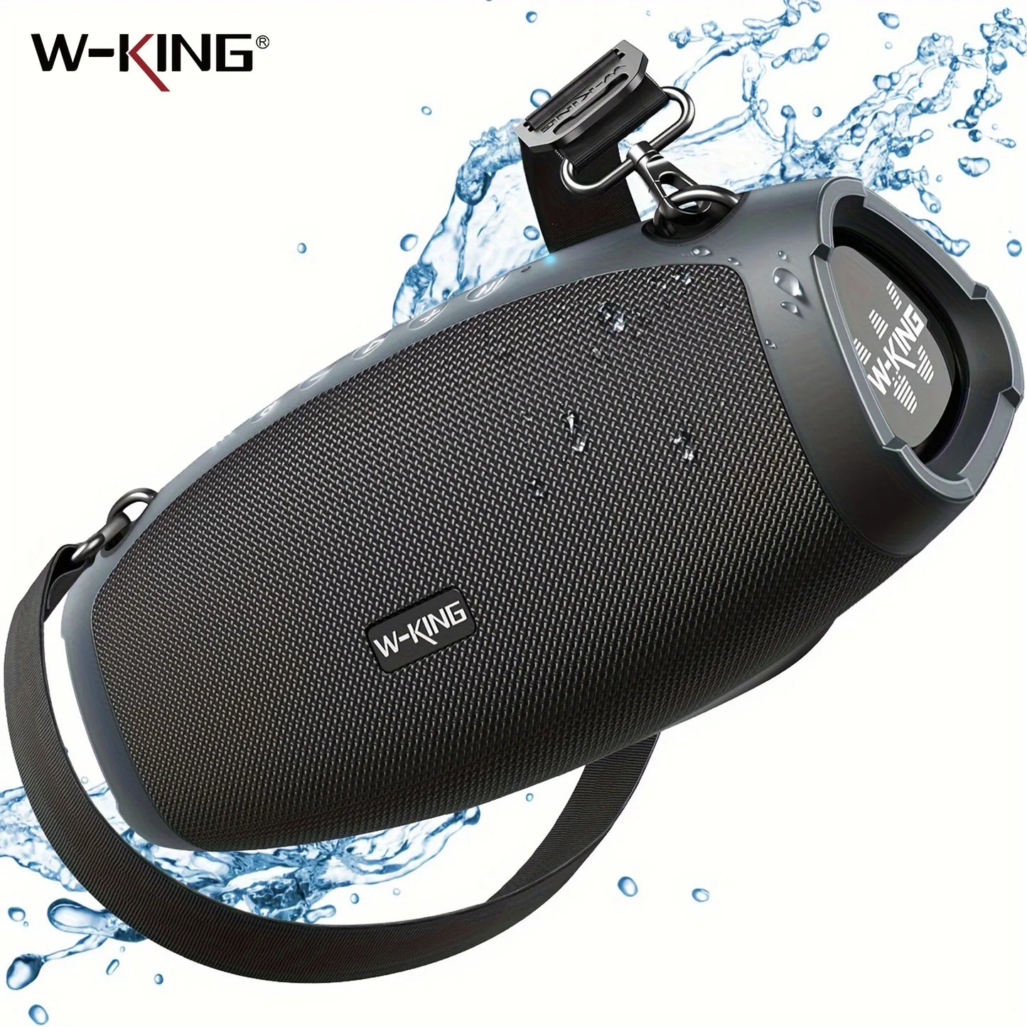 W-King Waterproof Portable Bluetooth Speaker Outdoor Boombox