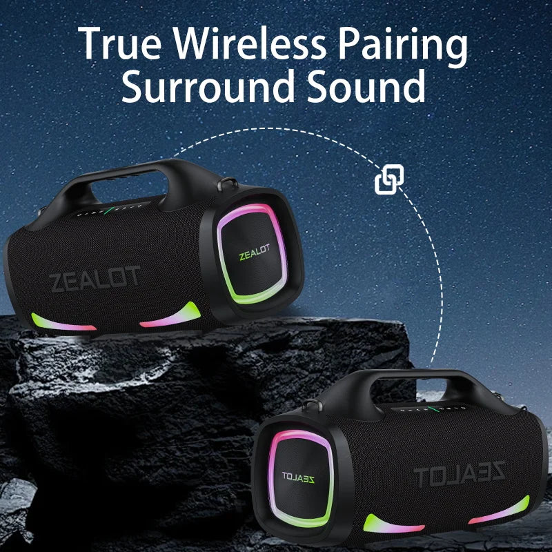 Zealot S79 100W Wireless Outdoor Speaker Fast Charging
