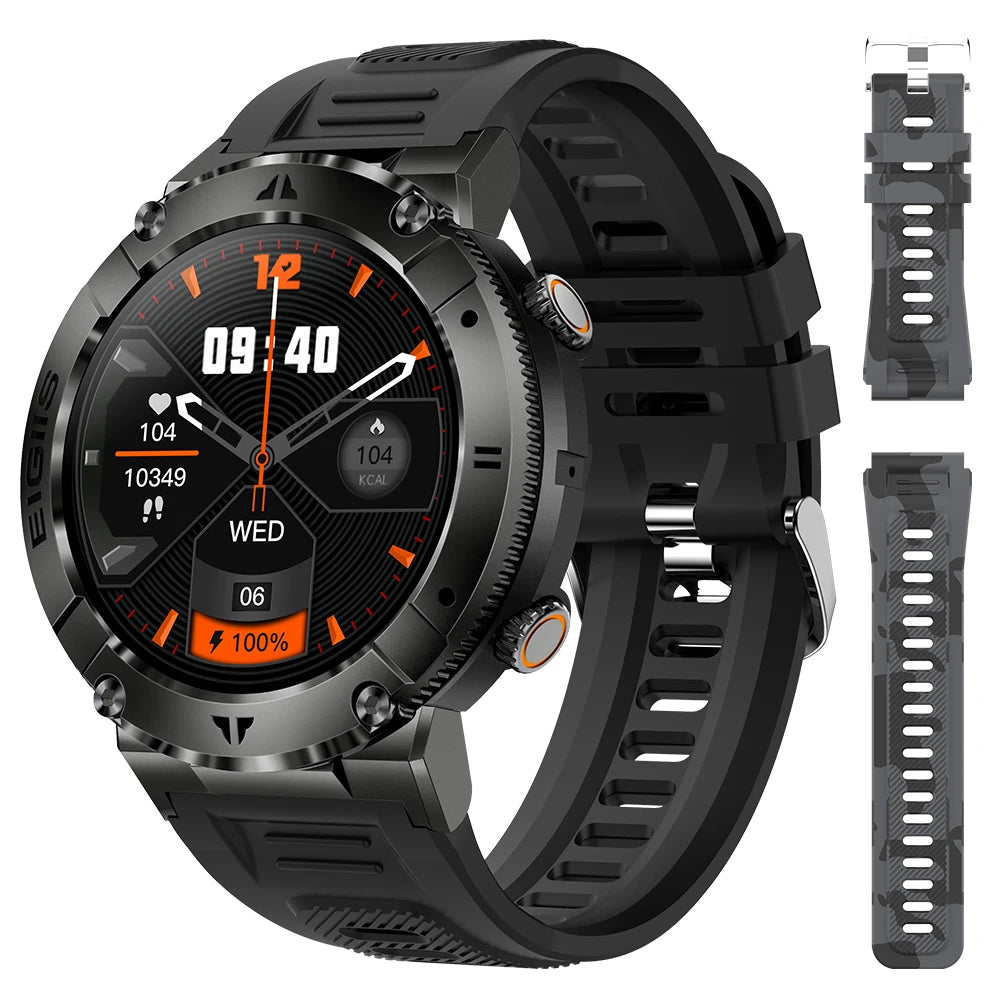 LaNikar Smart Watch Men TFT Display Bluetooth Health Monitor