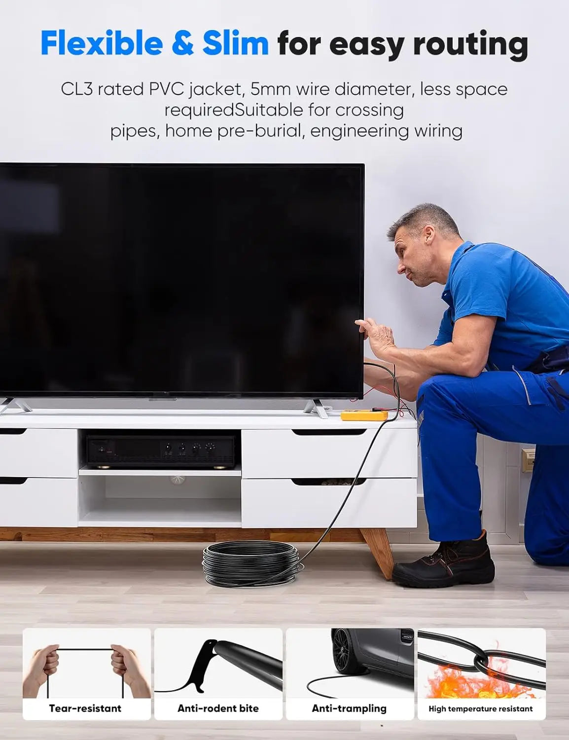 CYANMI HDMI 2.1 Fiber Optic Cable 8K 4K60Hz 120Hz EARC