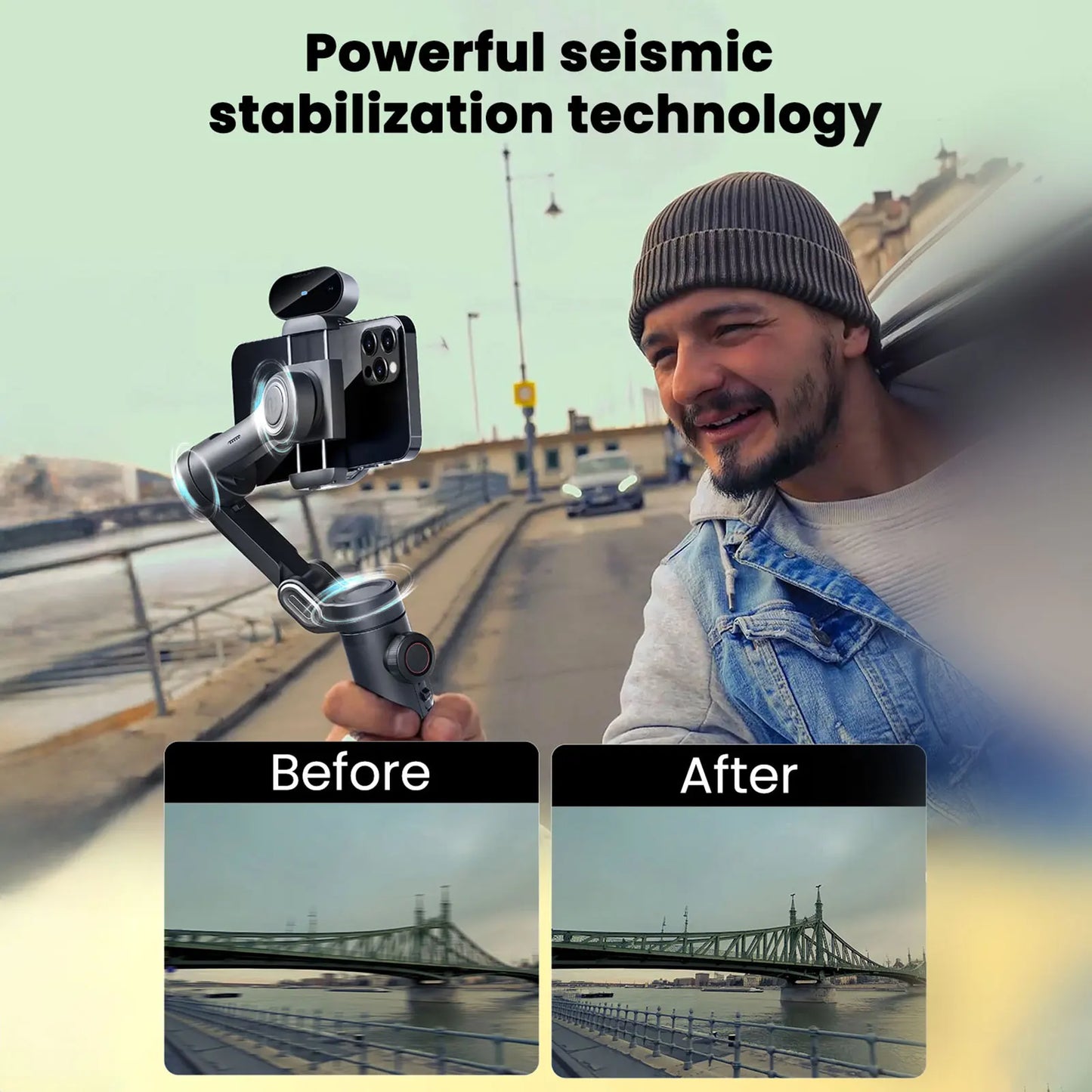 AOCHUAN Smart XE AI Gimbal Stabilizer For Smartphone