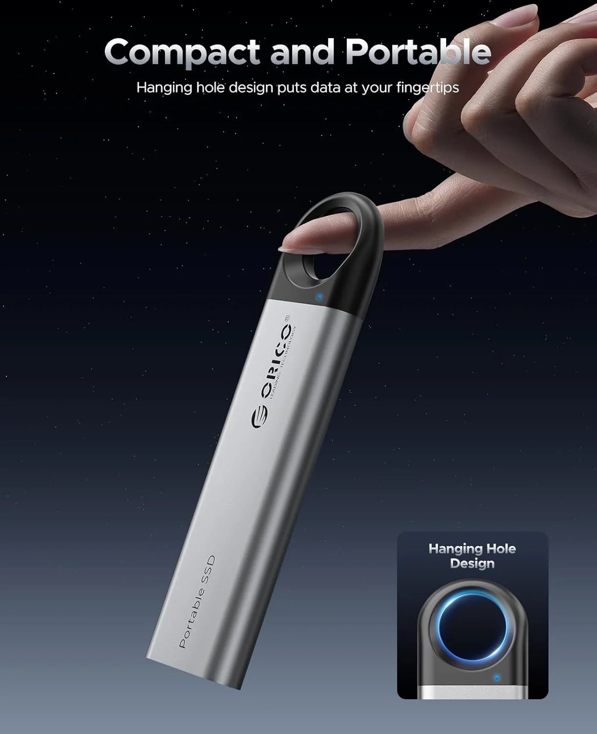 Orico External SSD USB 3 Gen2 Portable NVMe Storage Drive