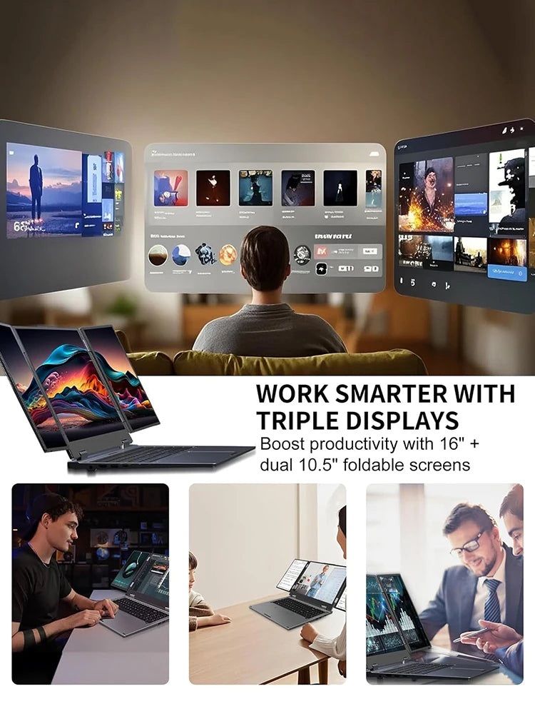 BYONE BAX16 Triple Screen Laptop Intel Core I7-1270P 64GB RAM