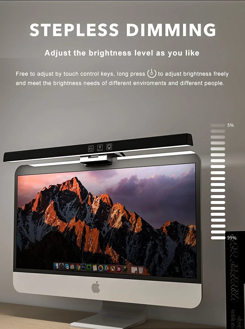 Monitor Light Bar USB Desk Lamp With Stepless Dimming
