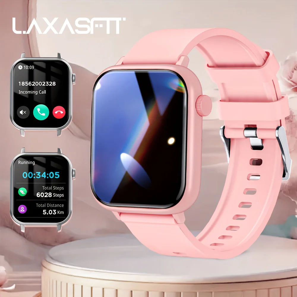 LAXASFIT Waterproof Smartwatch With Bluetooth Calling And HundredPlus Sports Modes