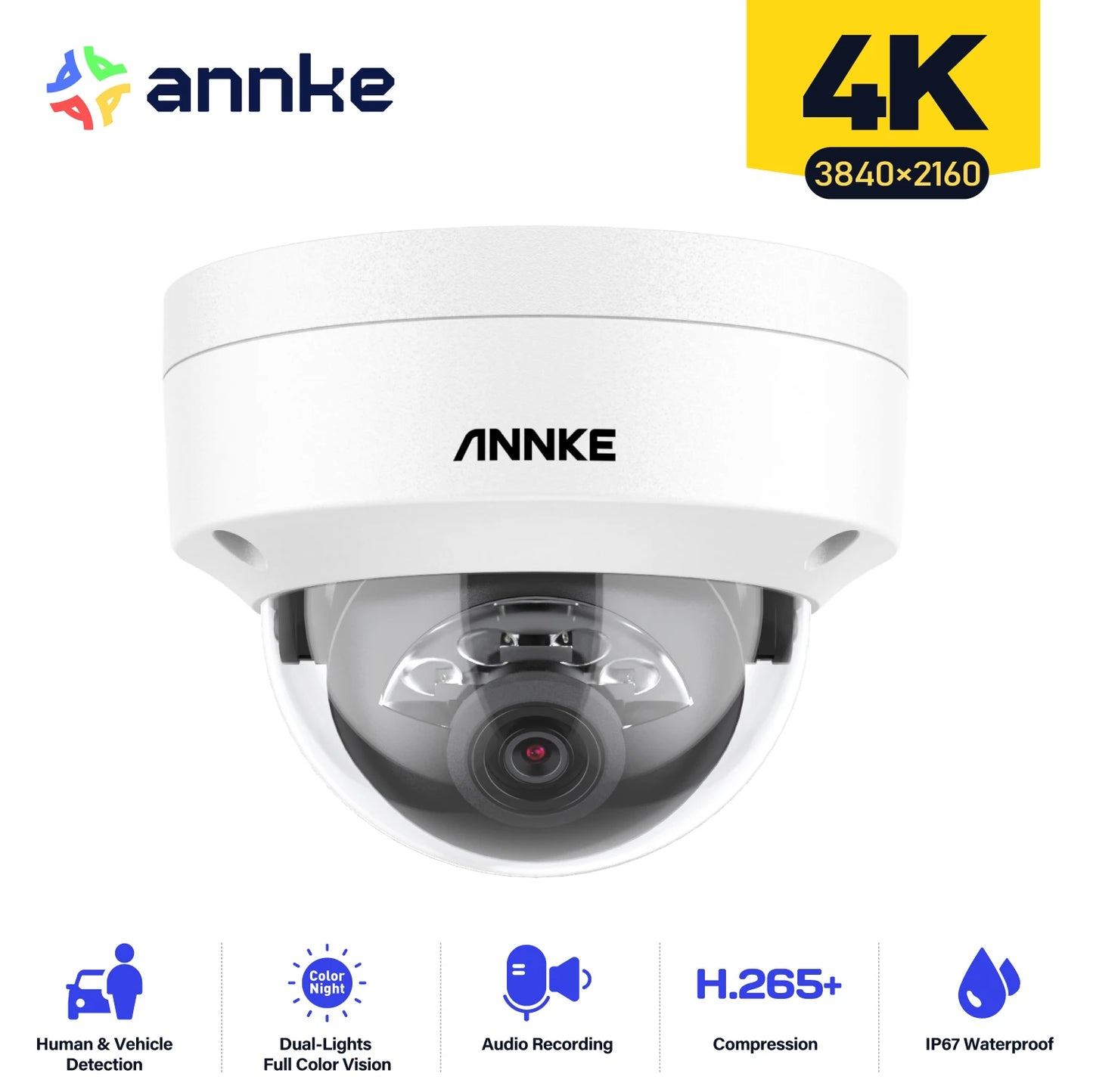 ANNKE C800 4K PoE Security Camera Outdoor IK10 8MP
