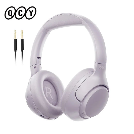 QCY H3 ANC Wireless Headphones Bluetooth 5.4 Hi Res Audio Over Ear Headset With Hybrid Active Noise Cancellation