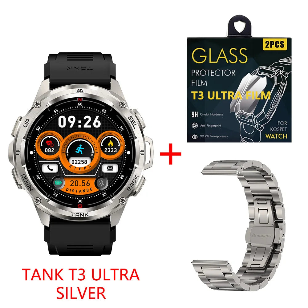 KOSPET Tank T3 Ultra GPS Smartwatch Altimeter Barometer Compass