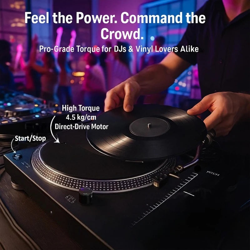 Direct Drive DJ Turntable USB With Built In Preamp