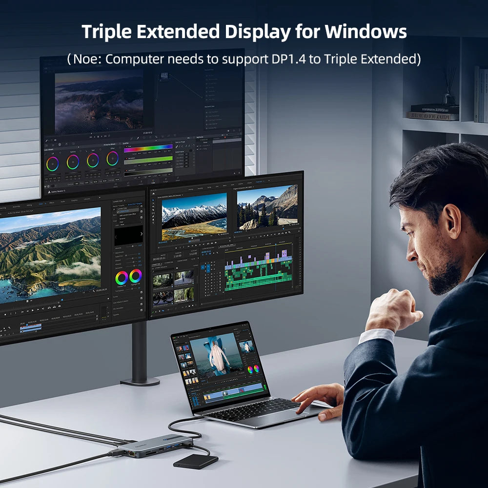 GIISSMO USB C Hub 10Gbps Docking Station with 4K HDMI