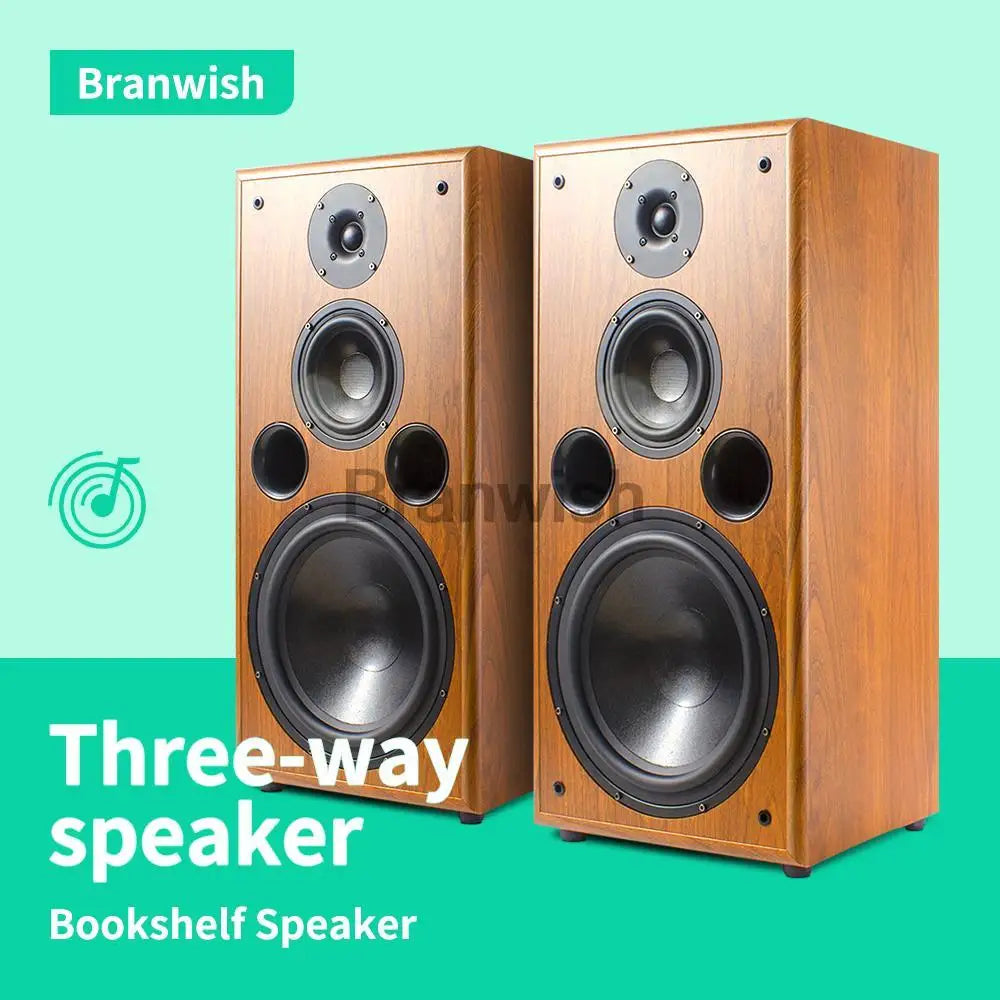 Branwish 89dB Bookshelf Monitor Speaker 20 200W HiFi Sound