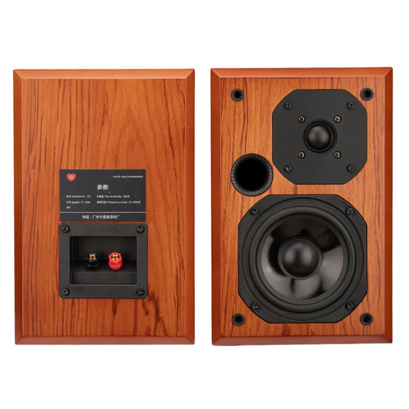 PIVASY HiFi Bookshelf Speaker 2 Channel Home Theater System