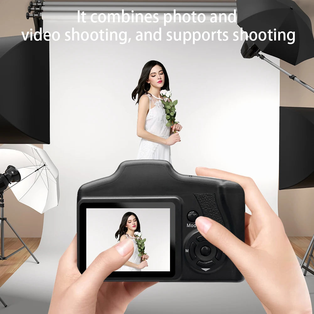 16MP Vlogging Camera With LCD Screen 16X Zoom