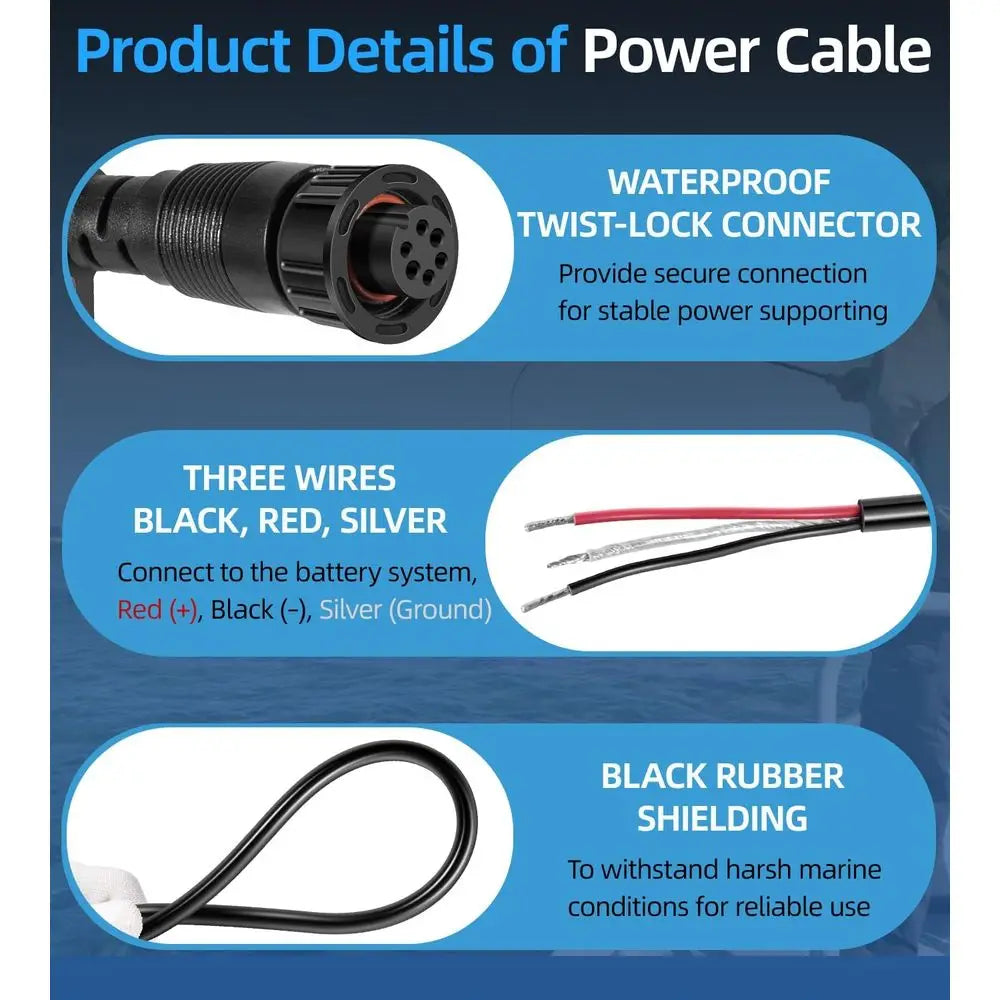 PC 13 Power Cable For APEX XPLORE TargetLock Marine Rated