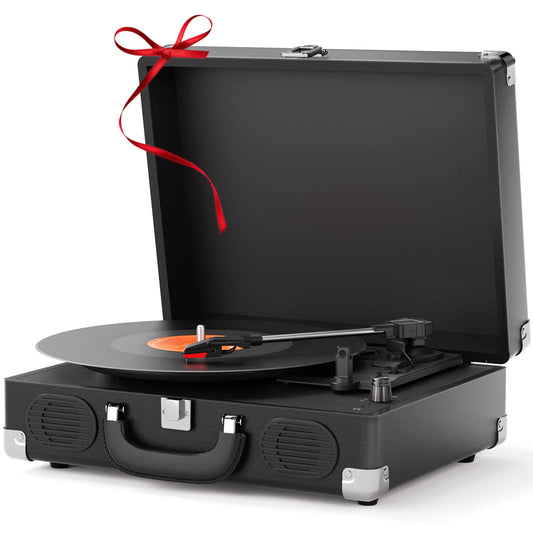 Maio S100 3-Speed Belt-Driven Vintage Turntable With Built-In Speakers