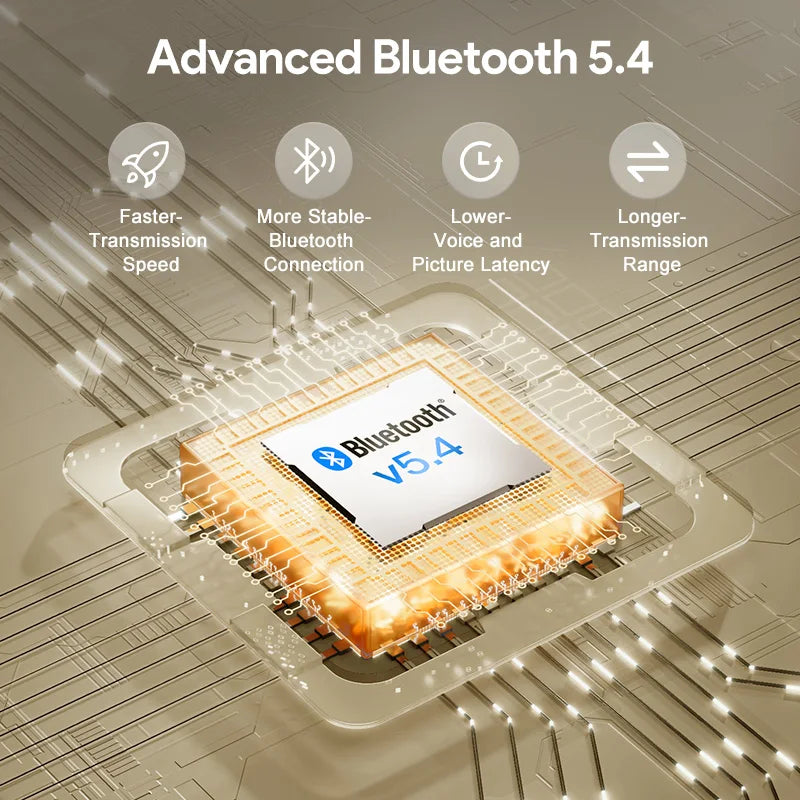 QCY H3 ANC Wireless Headphones Bluetooth 5.4 Hi Res Audio Over Ear Headset With Hybrid Active Noise Cancellation