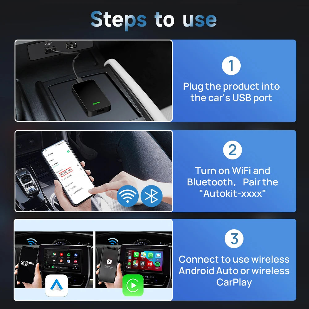 Carlinkit 5.0 Wireless CarPlay And Android Auto Adapter