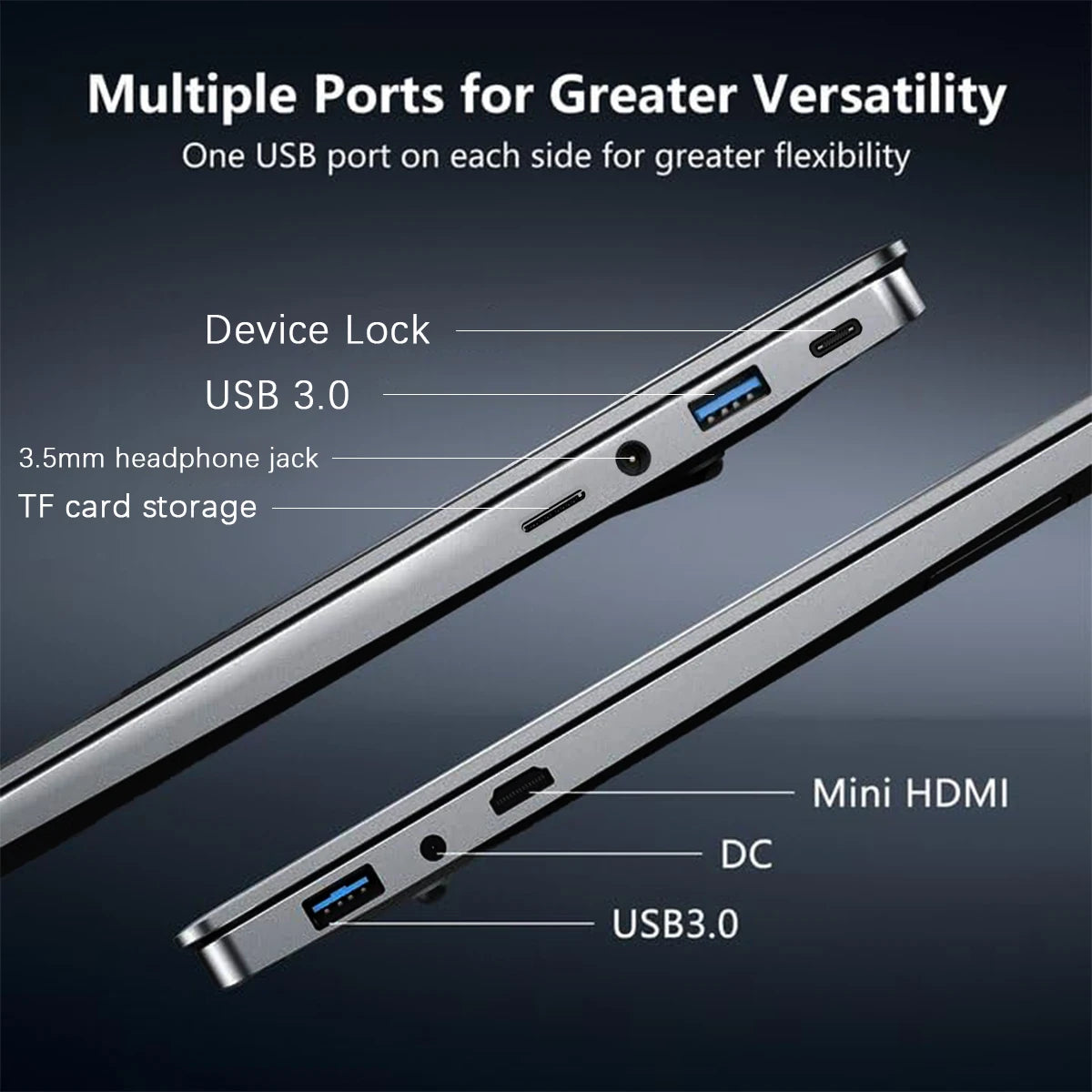 Erilles ACEKAMAS Intel Core I7 Laptop Windows 11 Pro 16GB