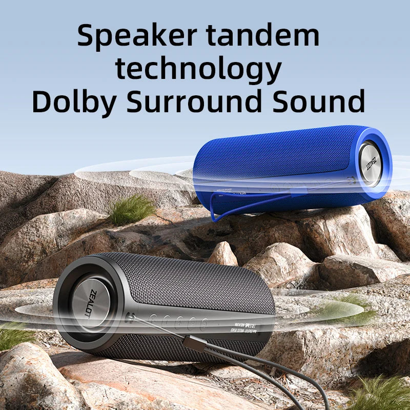 ZEALOT S51 Portable Bluetooth Speaker With Enhanced Bass 12H Playtime