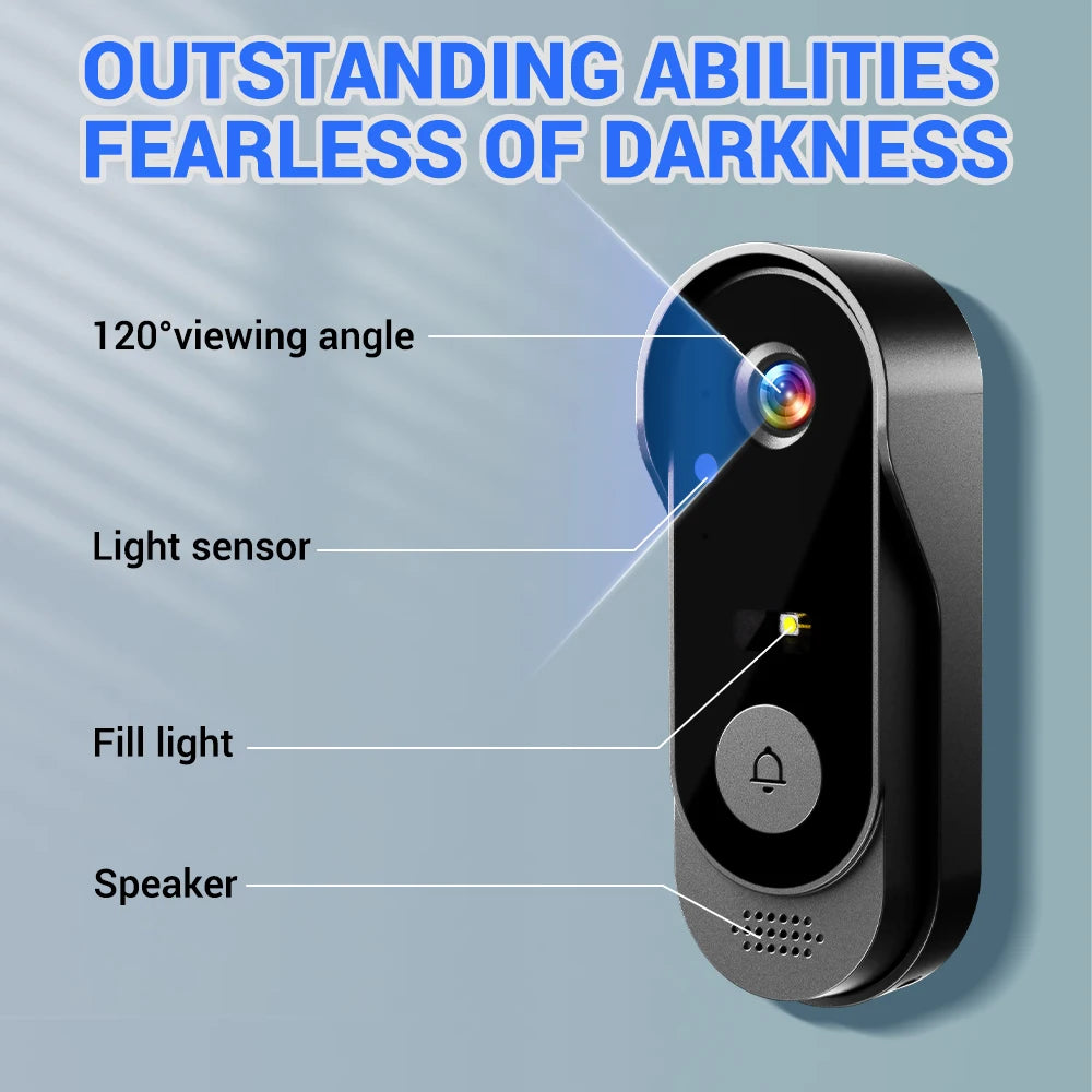 2.4G Wireless Video Doorbell Camera With Night Vision