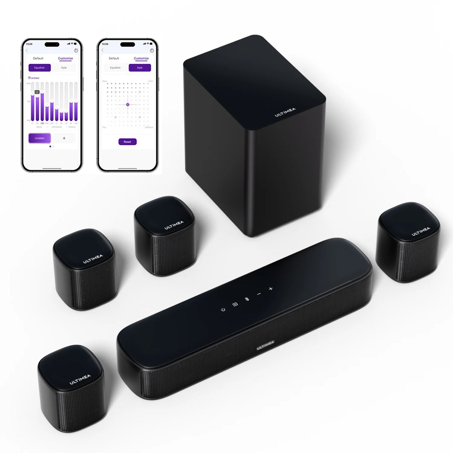 ULTIMEA 330W 7.1 Channel Virtual Surround Soundbar With Subwoofer