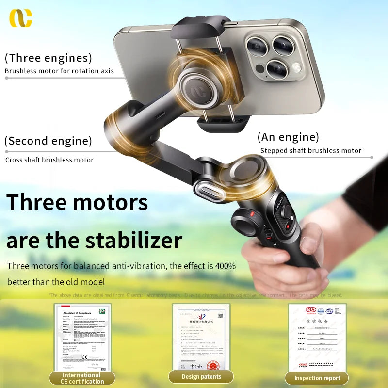 AOCHUAN Smart XE 3 Axis Handheld Gimbal Stabilizer For Smartphones
