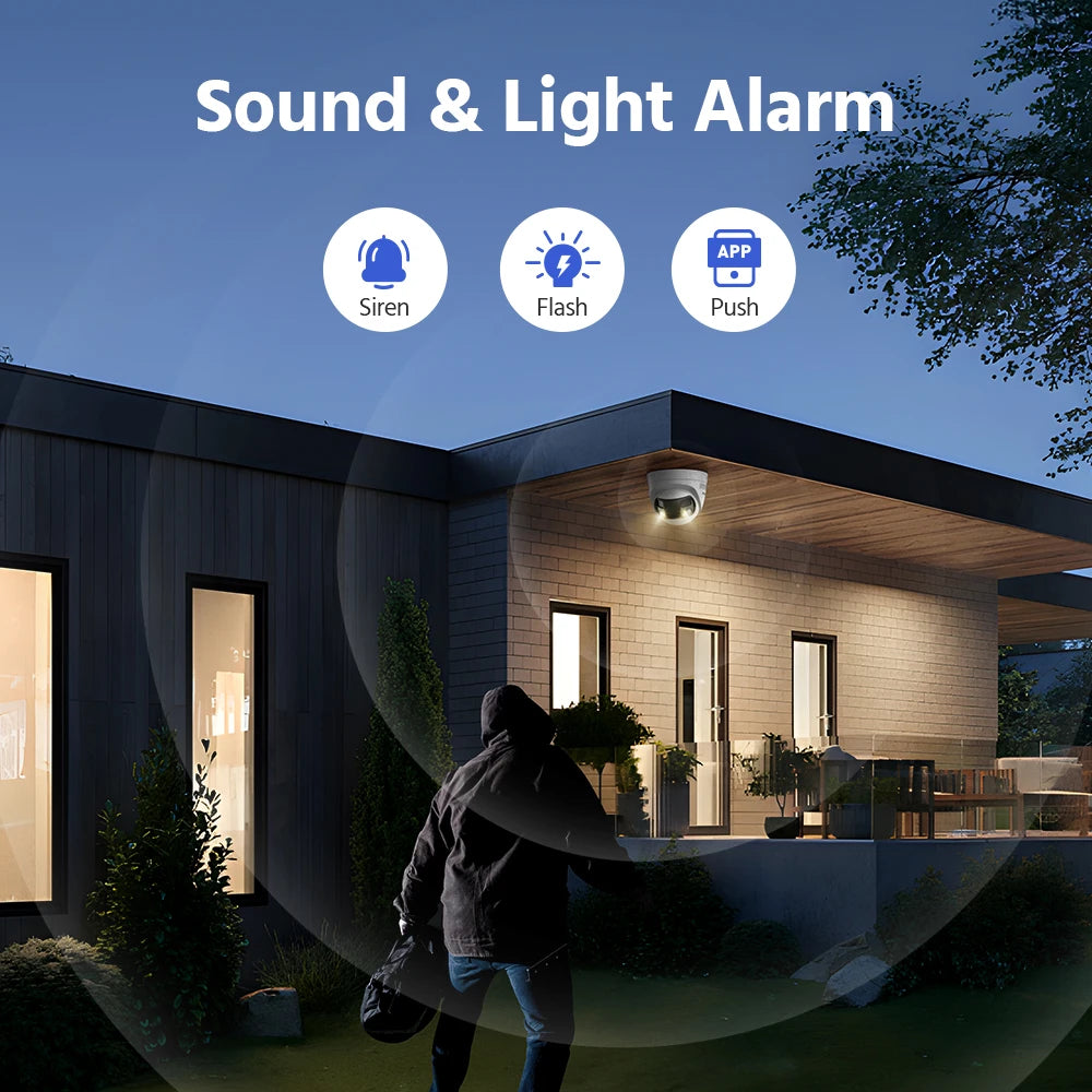 ANNKE 8MP Dual Lens IP Camera Featuring Two Way Audio