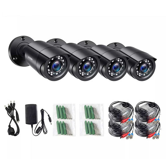 ZOSI 4 Pack 1080P HD TVI Security Cameras Outdoor Indoor