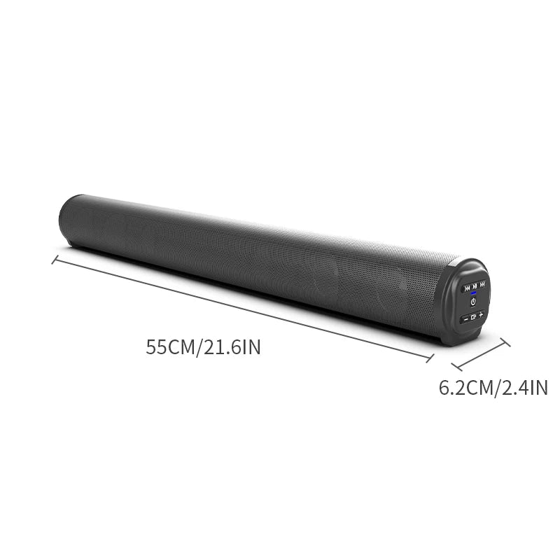 Bluetooth Wireless Soundbar for TV and PC with 20W Output