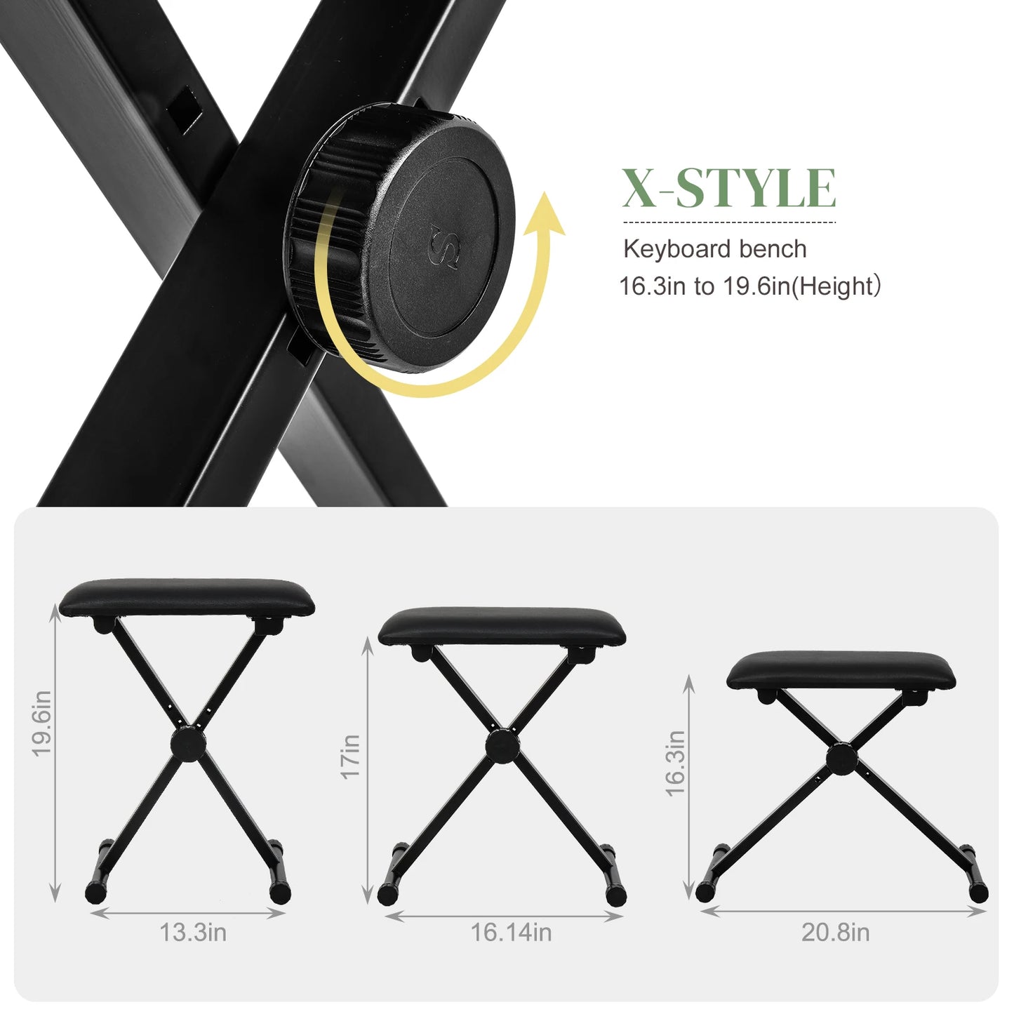 Glarry GEP-110 61 Key Keyboard With Built In Speakers