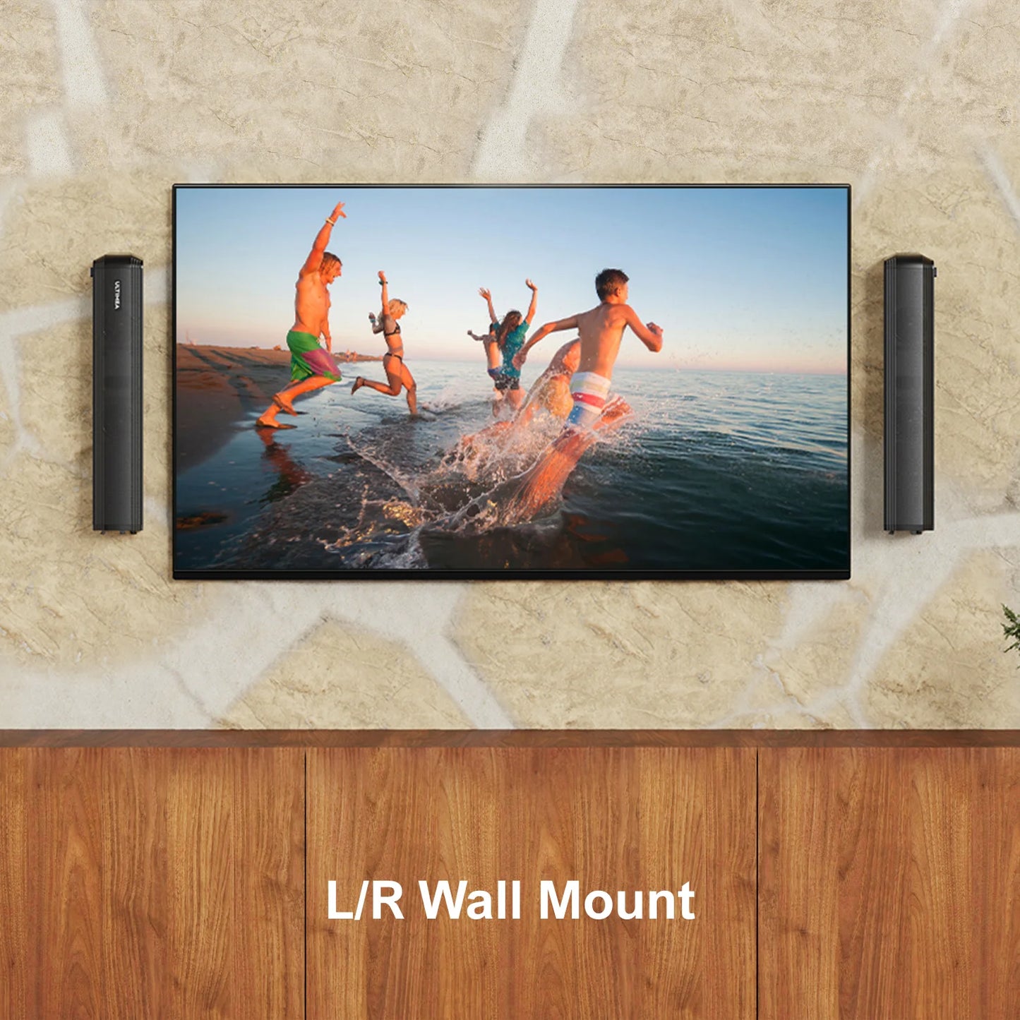 ULTIMEA TV Sound Bar With Bluetooth Five Point Three App