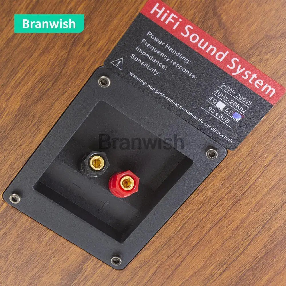 Branwish 89dB Bookshelf Monitor Speaker 20 200W HiFi Sound