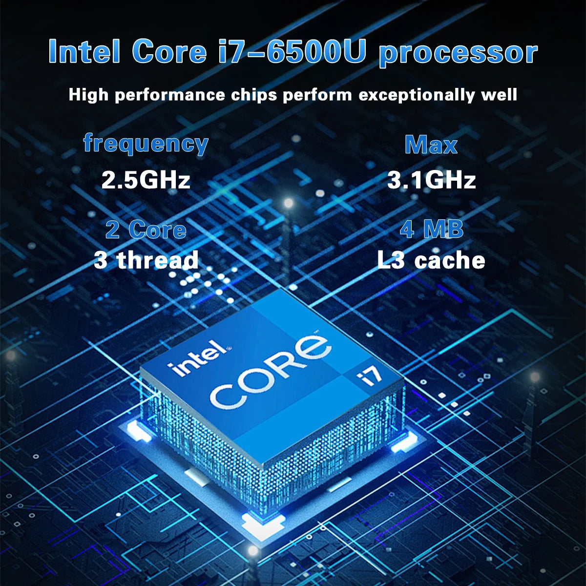 Erilles ACEKAMAS Intel Core I7 Laptop Windows 11 Pro 16GB