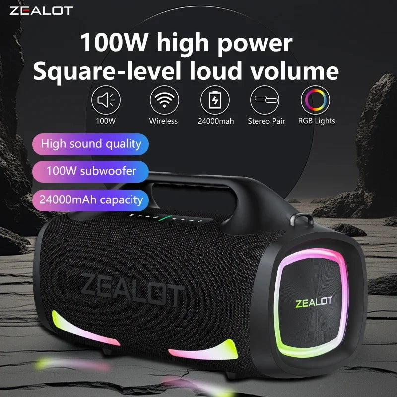 Zealot S79 100W Wireless Outdoor Speaker Fast Charging