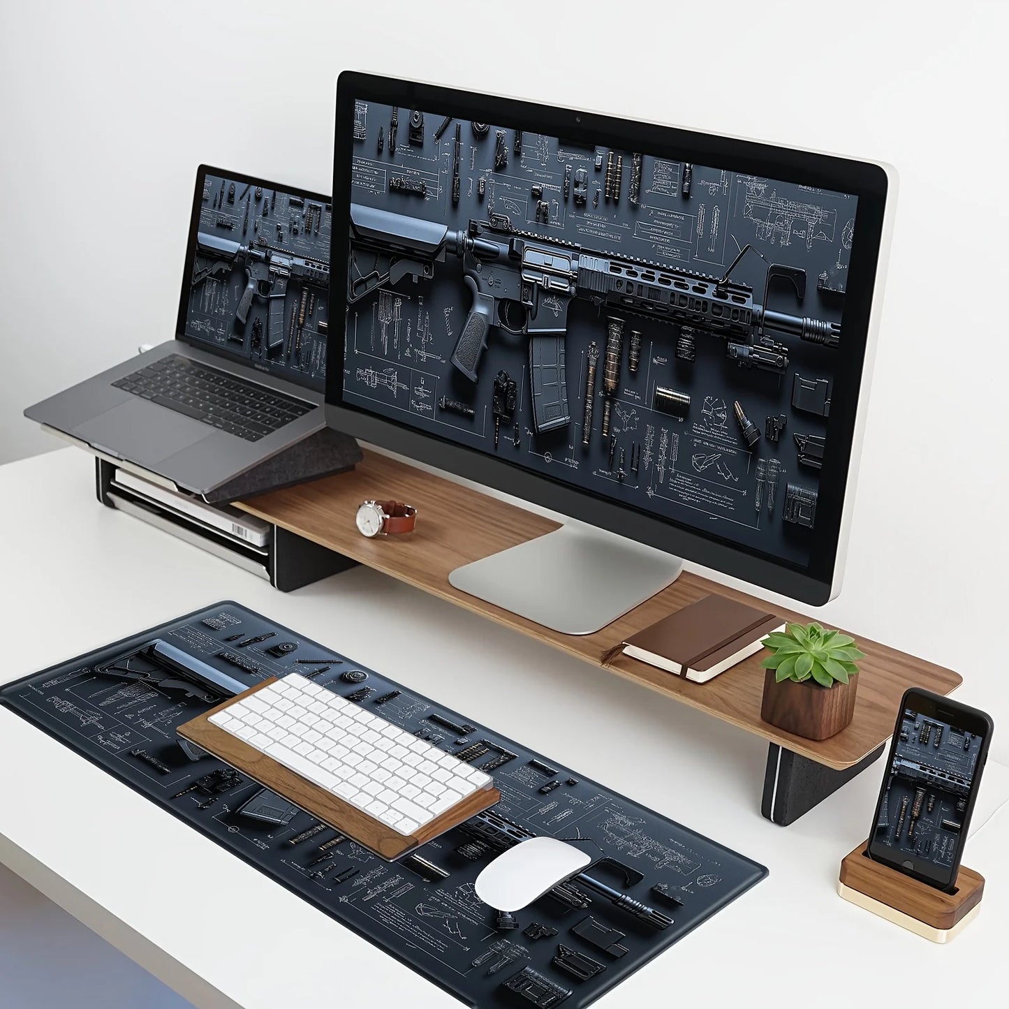 Mairuige Mouse Pad Non Slip Rubber Desk Mat Extended