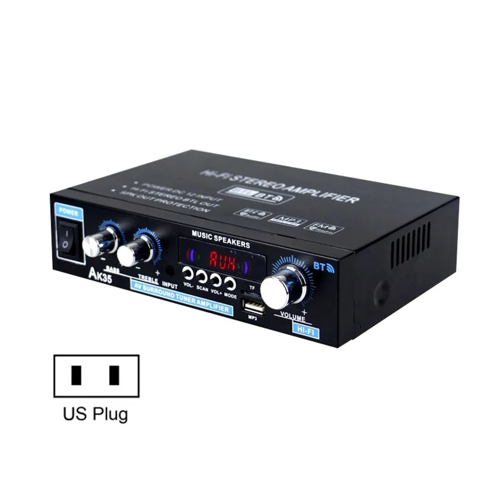 VODOOL AK380 2 Channel Bluetooth 5.0 Audio Power Amplifier