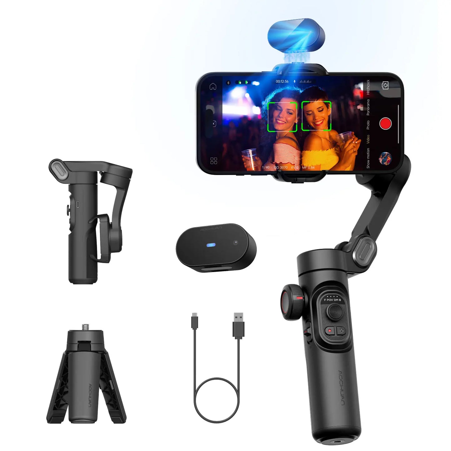 AOCHUAN Smart XE AI Gimbal Stabilizer For Smartphone