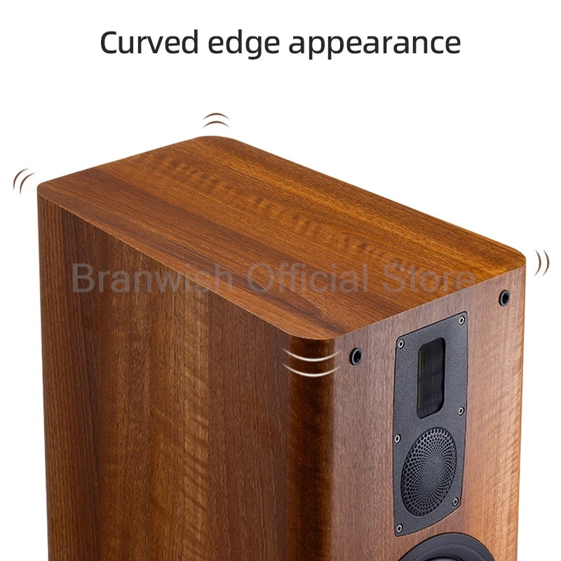 Branwish 3 Way HiFi Bookshelf Speaker 50W For Home Theater