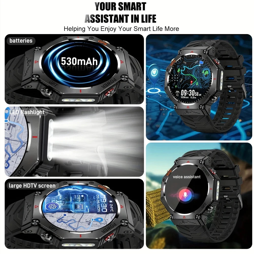SENBONO GPS Smartwatch With AI GPS Tracking And Bluetooth Calls