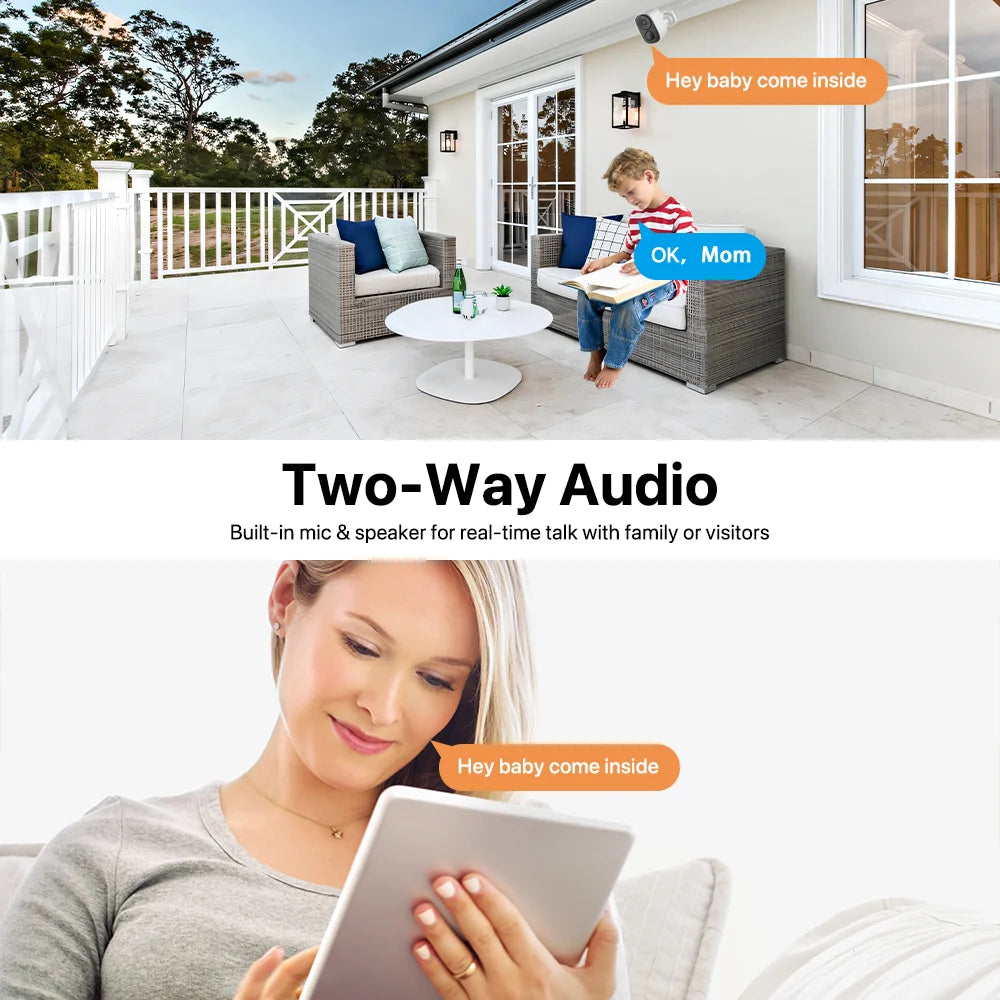 Vstarcam 2K Solar Wireless Outdoor Security Camera With Battery