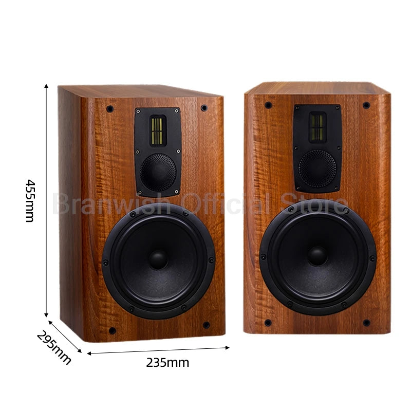 Branwish 3 Way HiFi Bookshelf Speaker 50W For Home Theater
