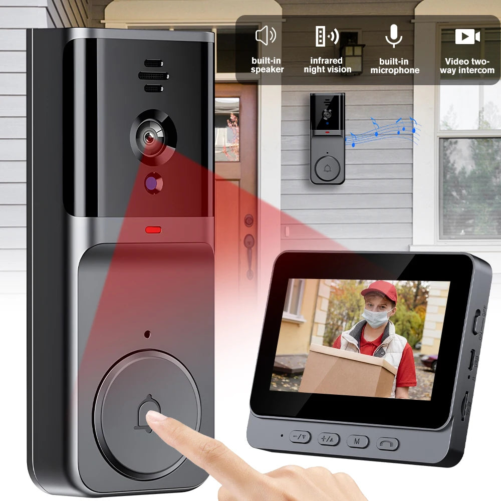 KEPEAK Wireless Video Intercom Doorbell With HD Night Vision