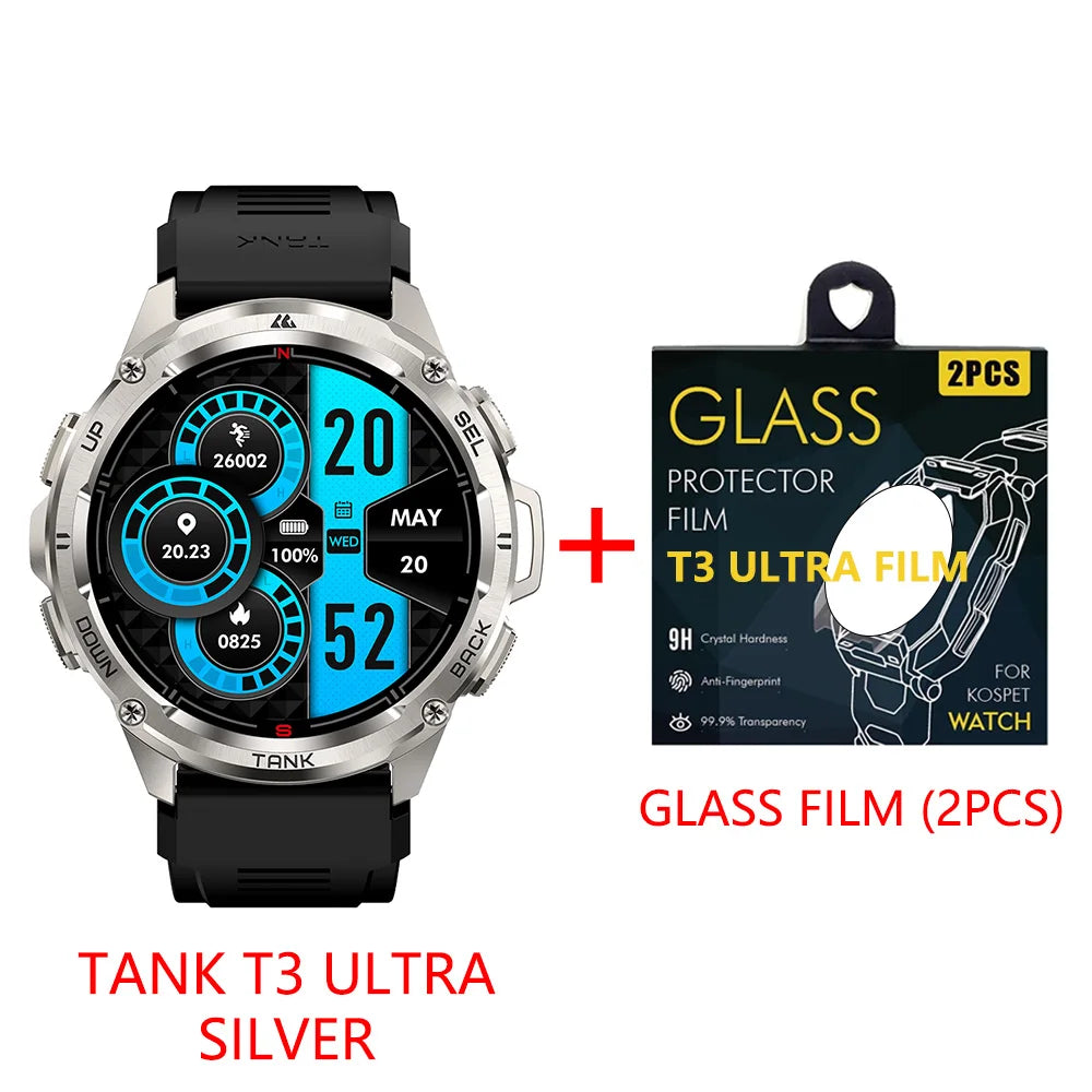 KOSPET Tank T3 Ultra GPS Smartwatch Altimeter Barometer Compass