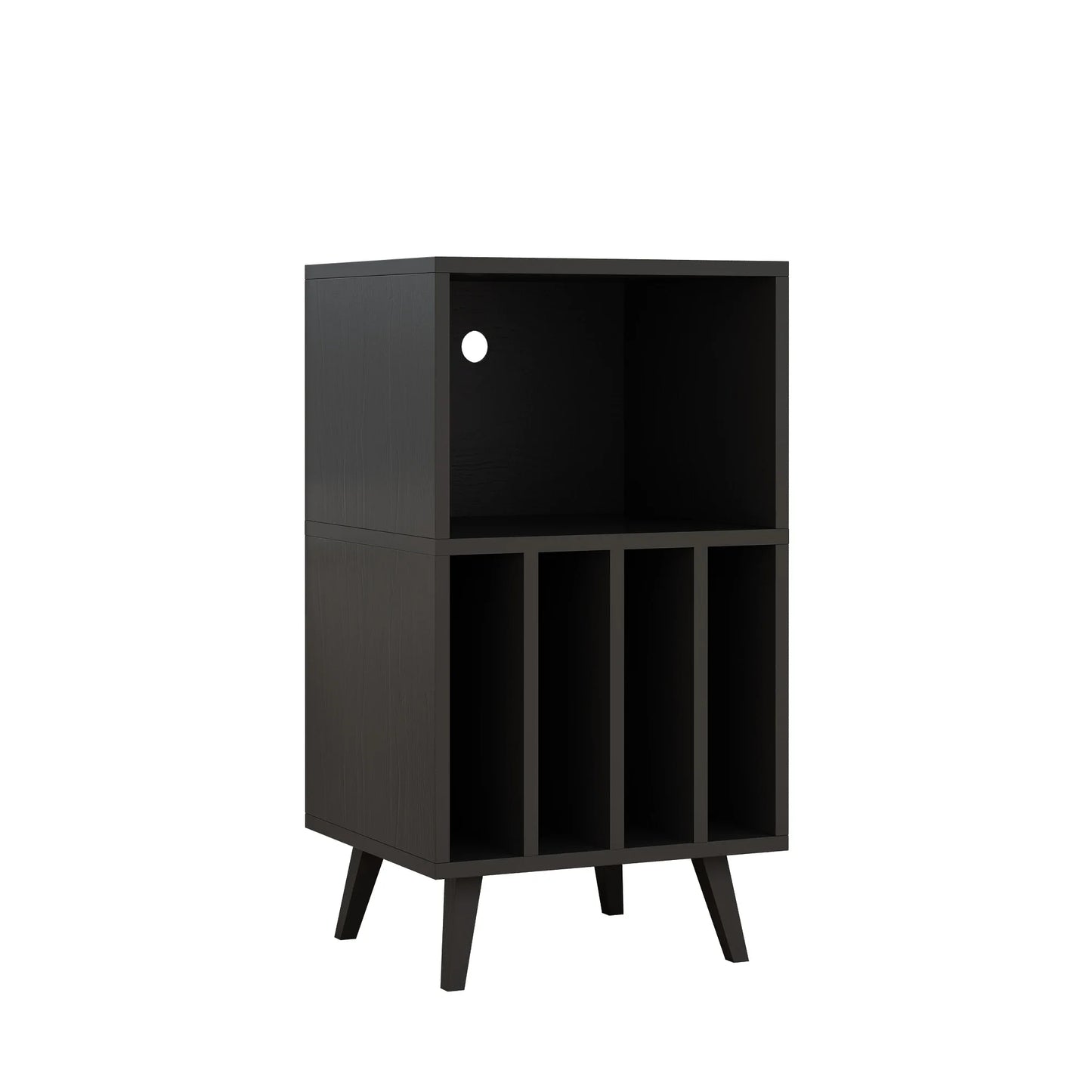 Record Player Turntable Stand With Storage Cabinet