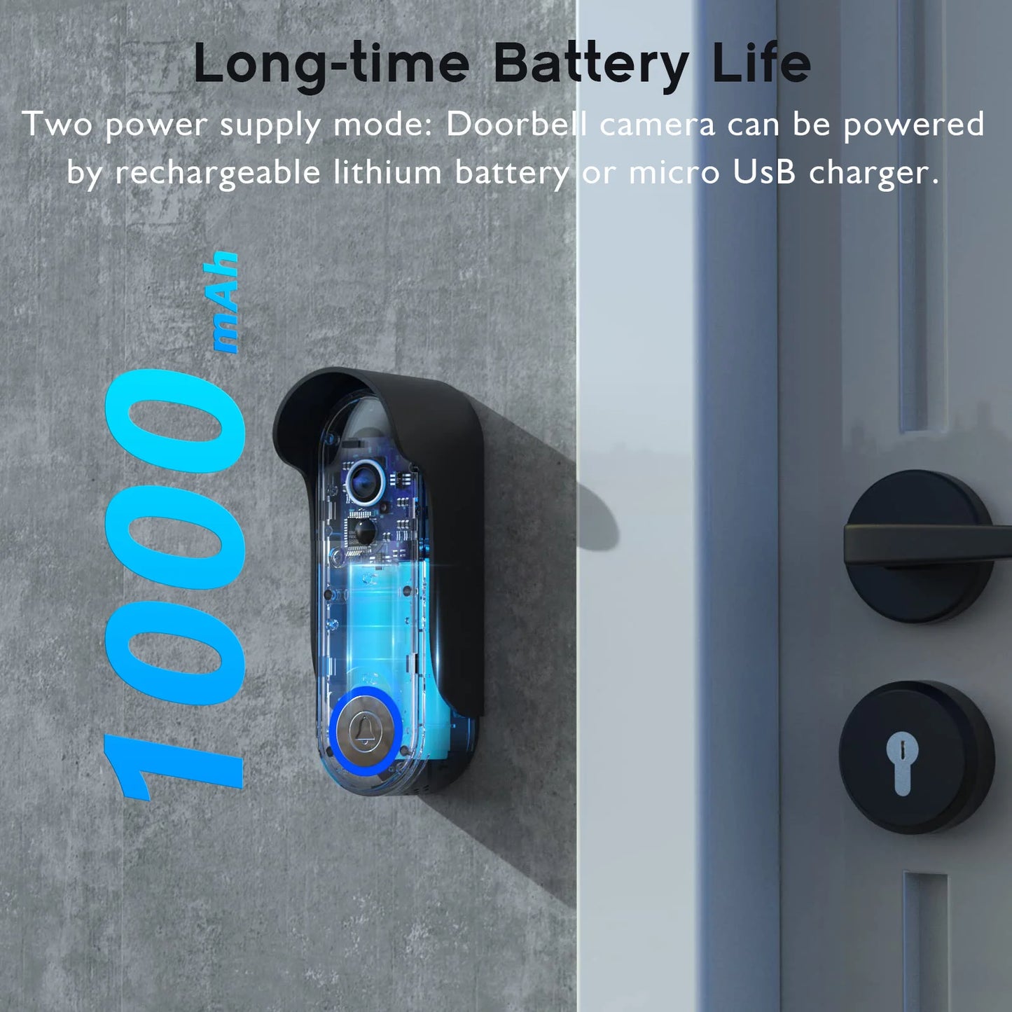 XBIBI Video Doorbell 1080P WiFi Outdoor With Two-Way Audio