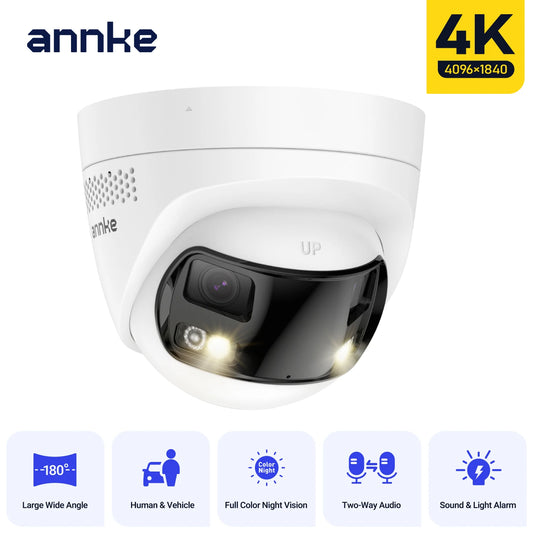 ANNKE 8MP Dual Lens IP Camera Featuring Two Way Audio