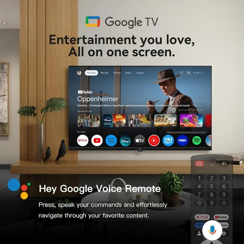 Smart TV Google TV 1080p Chromecast BuiltIn HDR Dolby Remote