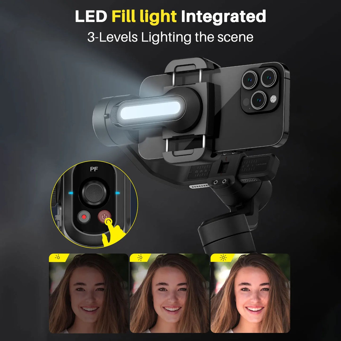 AOCHUAN SmartS2 Gimbal Stabilizer for Smartphones Professional